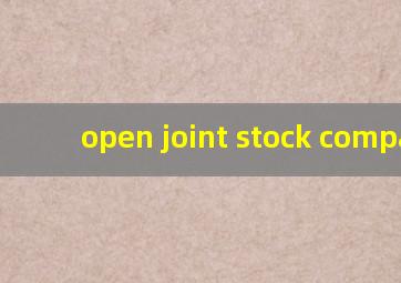 open joint stock company